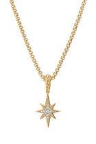 North Star Amulet, 18k Gold & Diamonds